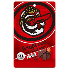 Tengu ビーフステーキジャーキーバイツ ホット 天狗 ビーフジャーキー 干し肉 牛もも肉
