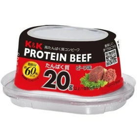 K&K 高たんぱく質コンビーフ PROTEIN BEEF ビーフ味 たんぱく質20g以上 脂肪分約60%カット