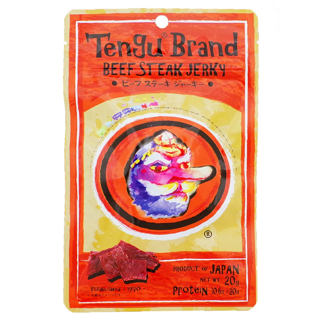 テング ビーフステーキジャーキ 20g 薄切りTengu Brand 干し肉
