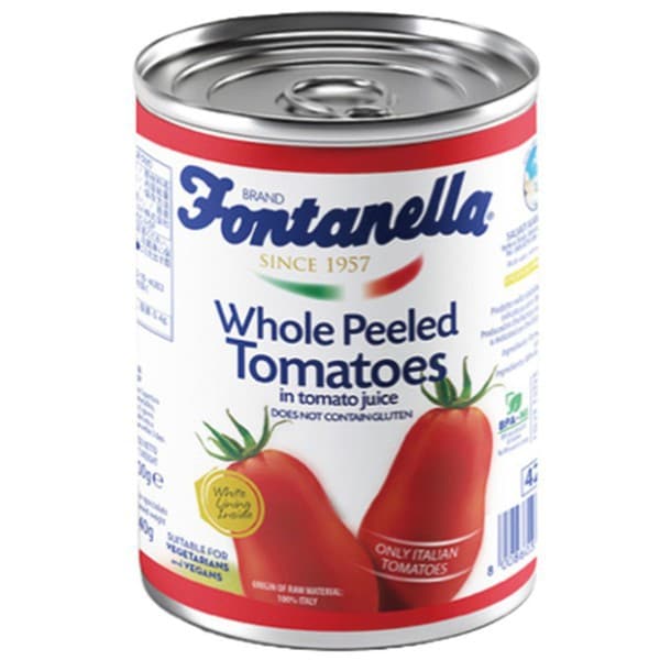 FONTANELLA ホールトマト缶 トマトジュースづけ フォンタネッラ 400g トマト缶 ピザ パスタソース ミートソース カレー