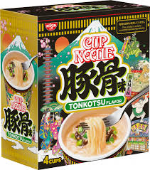 日清 カップヌードル 豚骨味 4食 肉・牛乳・卵不使用