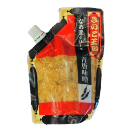 北海道 きのこ王国 青唐味噌 なめ茸 スタンドパック 270g