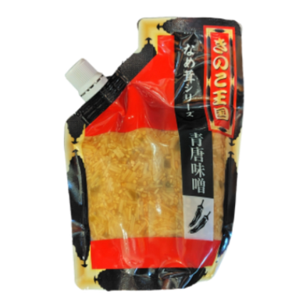 北海道 きのこ王国  青唐味噌 なめ茸 スタンドパック 270g