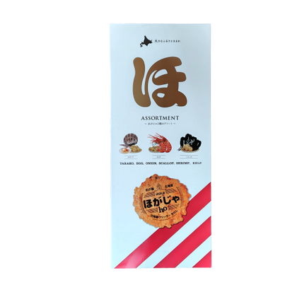 ほがじゃ3種のアソート ほたて/えび/こんぶ  せんべい 煎餅