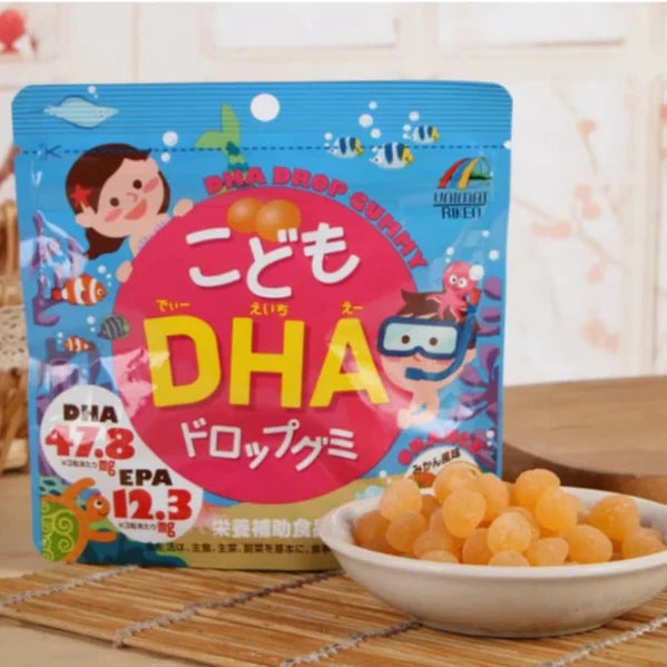こどもDHAドロップグミ 90粒 みかん味 サプリメント ユニマット こどもDHAドロップグミ 90粒 みかん味 サプリメント ユニマット