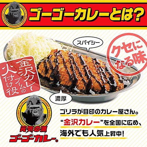 ゴーゴーカレー【業務用】元気の源 中辛 155g 金沢カレー スパイシー