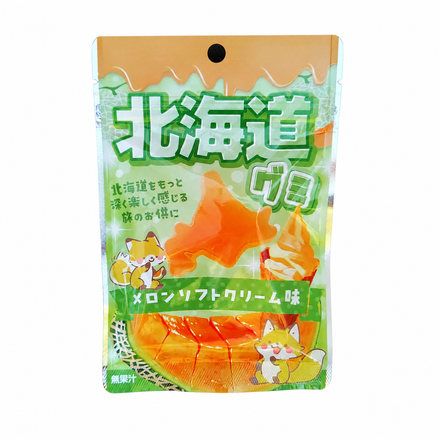 北海道グミ メロンソフトクリーム味［ネコポス12個可］