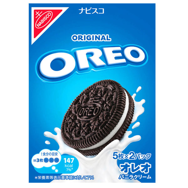 モンデリーズ OREO（オレオ）バニラクリーム クッキー ビスケット 5枚×2パック10枚