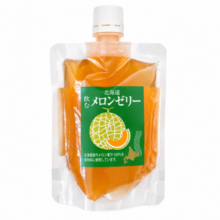 北海道 飲むメロンゼリー 北海道産メロン果汁 ［ネコポス5個可］