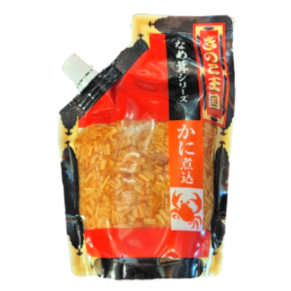 北海道 きのこ王国  かに煮込 なめ茸 スタンドパック 270g