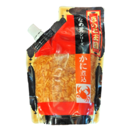 北海道 きのこ王国  かに煮込 なめ茸 スタンドパック 270g