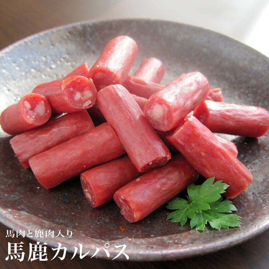 馬鹿カルパス 馬肉と鹿肉入り 64g 国産鶏 馬肉 鹿肉│お菓子の王国