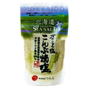 オホーツクの塩 こんぶ焼塩 90g オホーツク海水100％ 北海道日高産昆布焼込 袋入