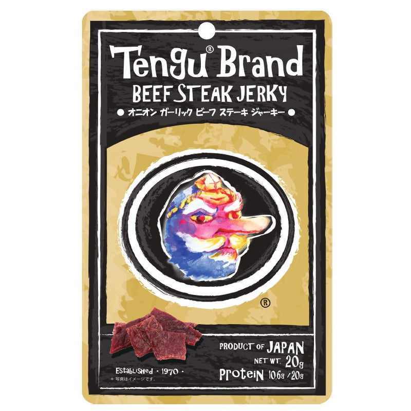 テング ビーフステーキジャーキー オニオンガーリック 薄切りタイプSL 20g Tengu Brand 干し肉 ビーフジャーキー