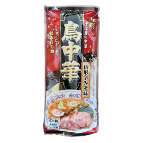 鳥中華 山形辛みそ 2人前 [ネコポス3個可] そば屋の中華 みうら食品