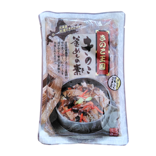きのこ王国 きのこ釜めしの素 3合炊き [ネコポス2個可] 北海道