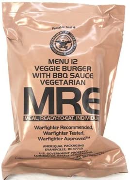 MREレーション 米軍携帯用の戦闘食料【観賞用】MENU12 Veggle Burger