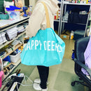 はっぴートートバッグ（エメラルドグリーン）